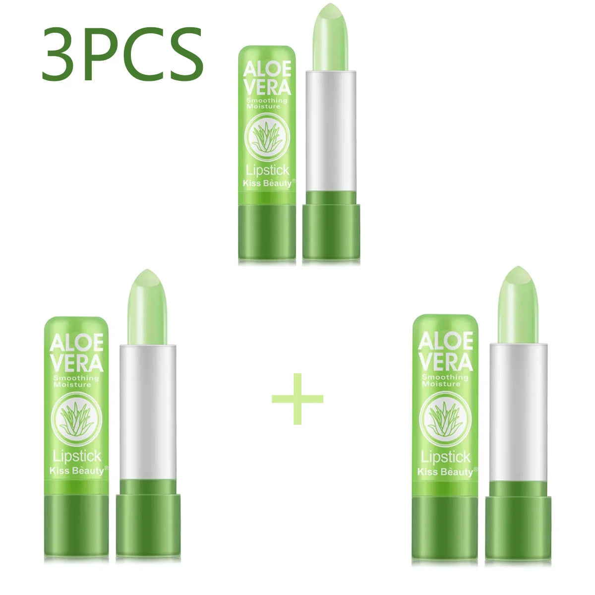 YOUNGCOME Aloe Vera Color-Changing Lip Balm | Korean Beauty Color-Changing Lip Balm Qst 3pcs