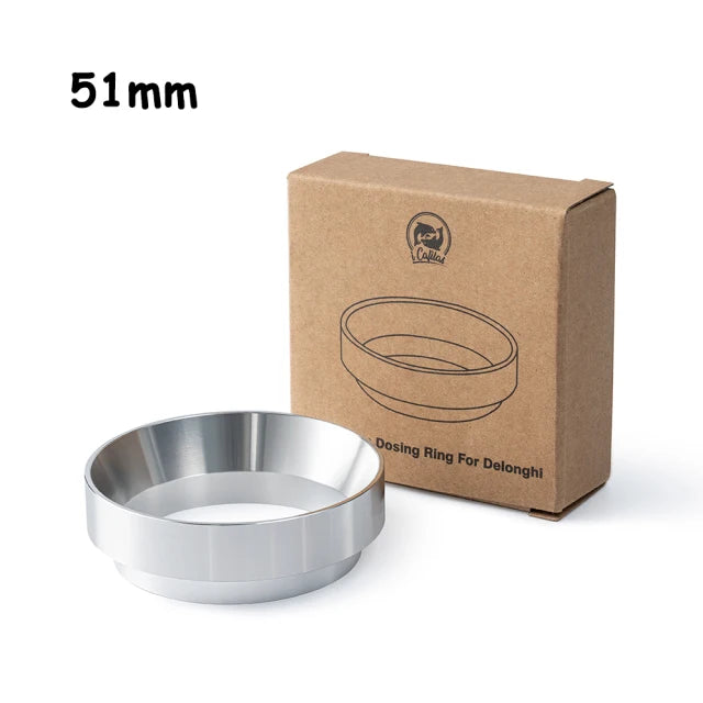 RECAFIMIL 51mm Espresso Tamper – DeLonghi Portafilter Fit Espresso Tamper Qst 51mmDosingRingSilver