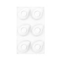 Mango Fruit Silicone Mold – 6 & 12 Cavity Mousse Cake Mold Silicone Baking Mold Qme 6 White