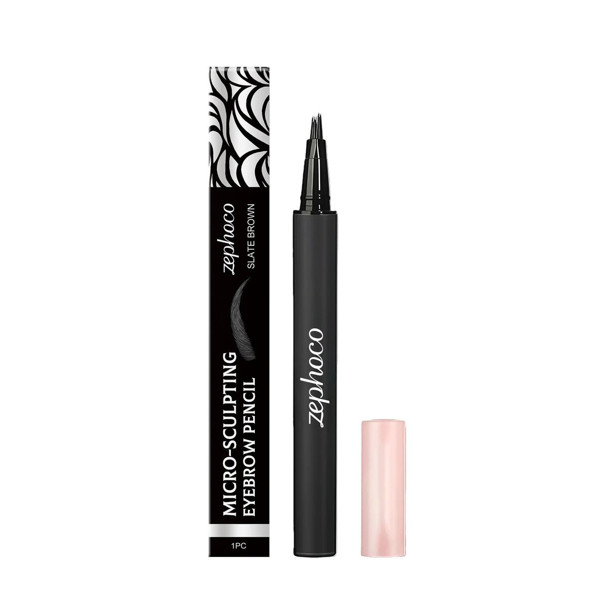 Zephoco Multi-Color Eyebrow Pencil – Ultra-Fine Natural Look Eyebrow Pencil Qst Ash Brown