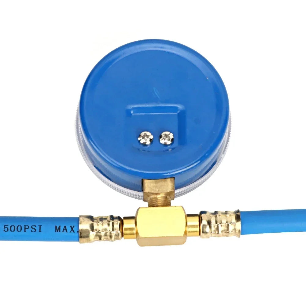 R134A Refrigerant Recharge Hose Kit with Gauge & Can Tap Refrigerant Recharge Kit Qme