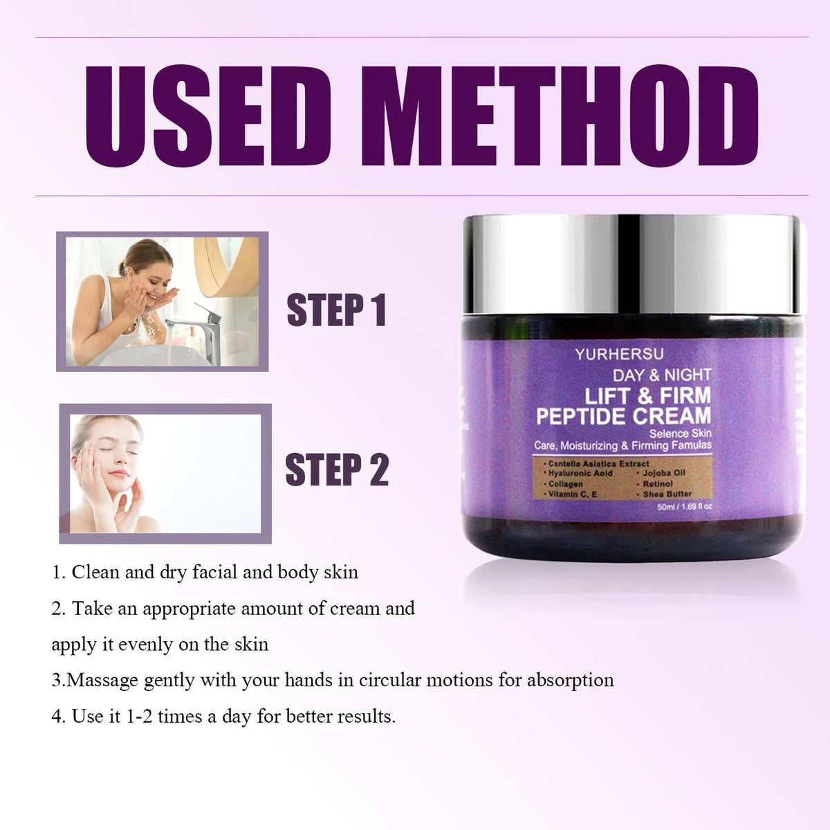 YURHERSU Day & Night Anti-Wrinkle Face Firming Lifting Cream Face Firming Cream Qst