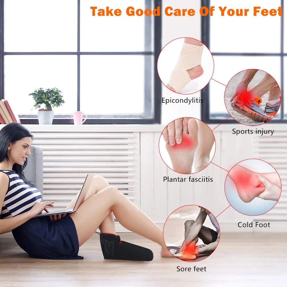 Red Light Therapy Foot Wrap 660nm 850nm NIR LED Boots | ZONGKUNG Light Therapy Device Qst