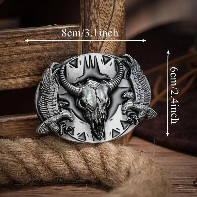 Western Belt Buckle – Vintage Cowboy Rodeo Silver | Men & Women Western Belt Buckle Qst A8
