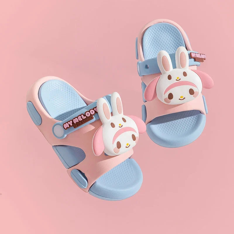 Hello Kitty Kuromi Cartoon Flip-Flops – Cute Non-Slip Slides Cartoon Flip-Flops Qme