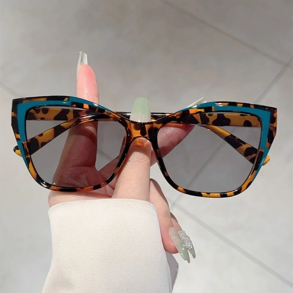 Y2K Cat Eye Sunglasses Steampunk Square Frame – 6 Colors Fashion Sunglasses Qme
