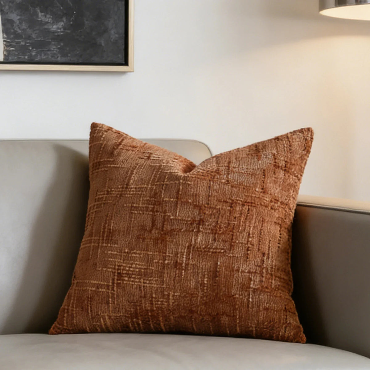 Vintage Chenille Pillow Covers | Soft Square Cushion Cases Chenille Pillow Cover Qme