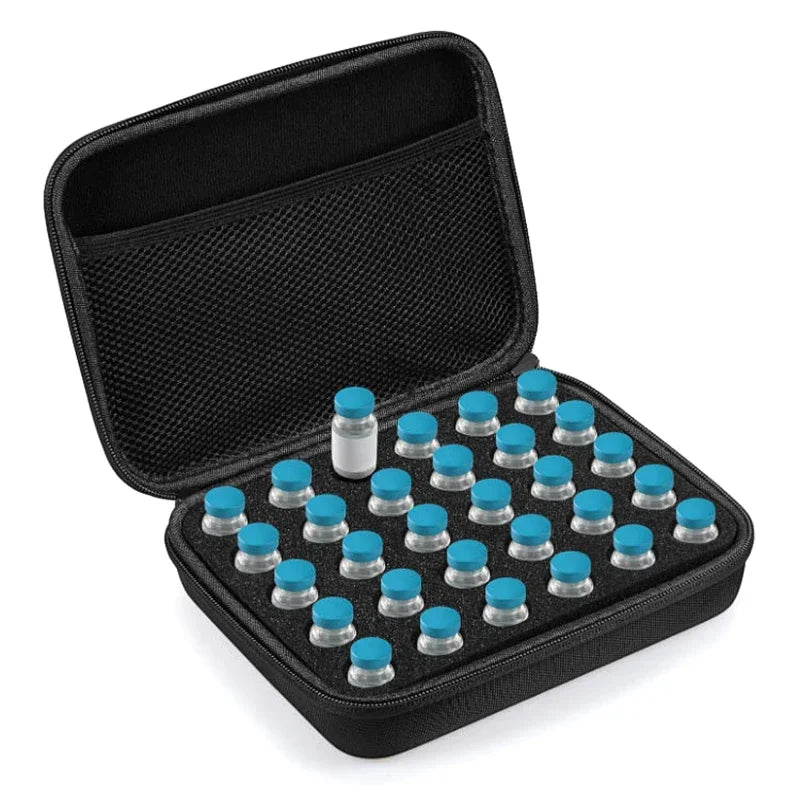 Vial Refrigerator Storage Box with Mesh Bag | ABS Organizer Vial Storage Organizer Qme
