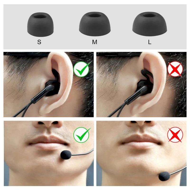 Referee In-Ear Headset Type-C for EJEAS V4C Plus Intercom Referee Intercom Headset Qst