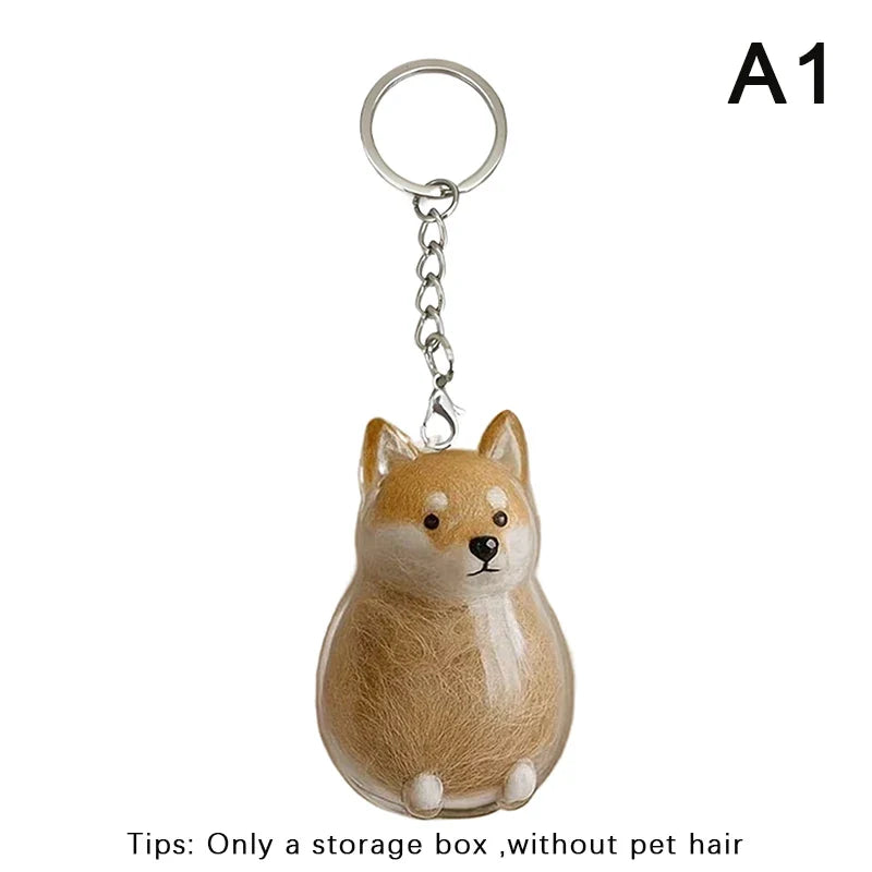Clear Dog Fur Keepsake Container DIY Pendant | Pet Lovers Gift Pet Fur Keepsake Pendant Qme A1