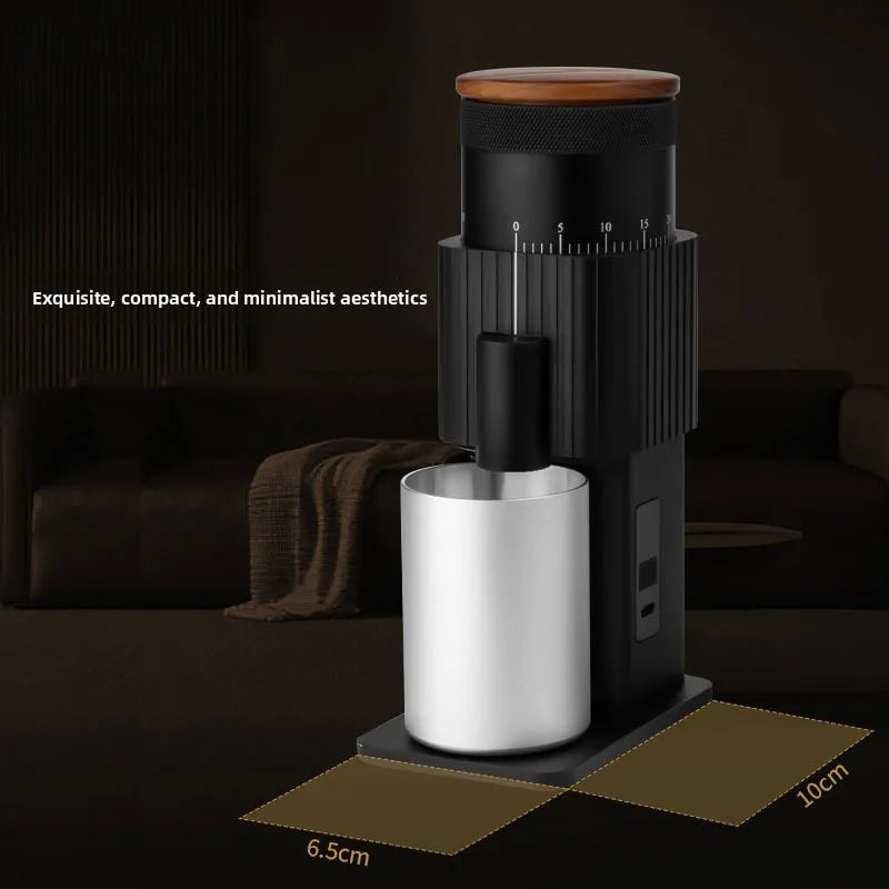 HAOYUNMA Rechargeable Conical Burr Coffee Grinder – All-Metal Electric Coffee Grinder Qst