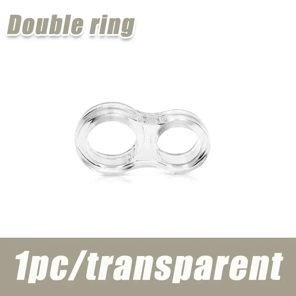 Silicone Cabinet Handle Protection Pads | Clear Anti-Collision Stoppers Door Handle Bumper Pads Qme 1pc-Double ring