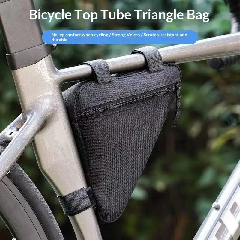 Bicycle Triangle Frame Bag – Durable Cycling Front Tube Pouch Cycling Frame Bag Qme
