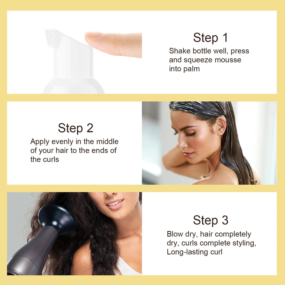 Argan Oil Foaming Mousse – Curl Definition & Frizz Control Hair Styling Mousse Qst