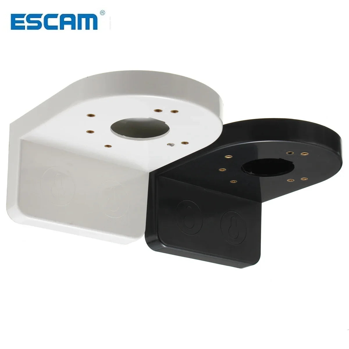 ESCAM L-Type Plastic Wall Mount Bracket for CCTV Dome IP Camera Camera Wall Bracket Qme White