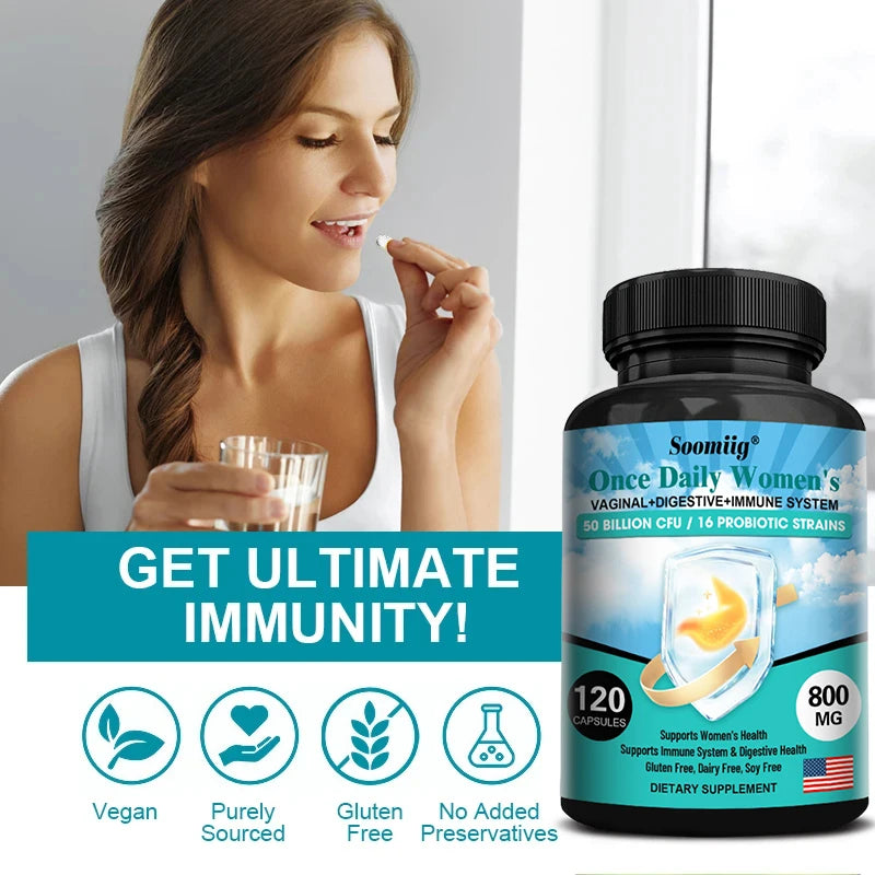 ZENVITALIZE Women's Probiotics 50 Billion CFU – 16 Strains Probiotic Supplement Qst