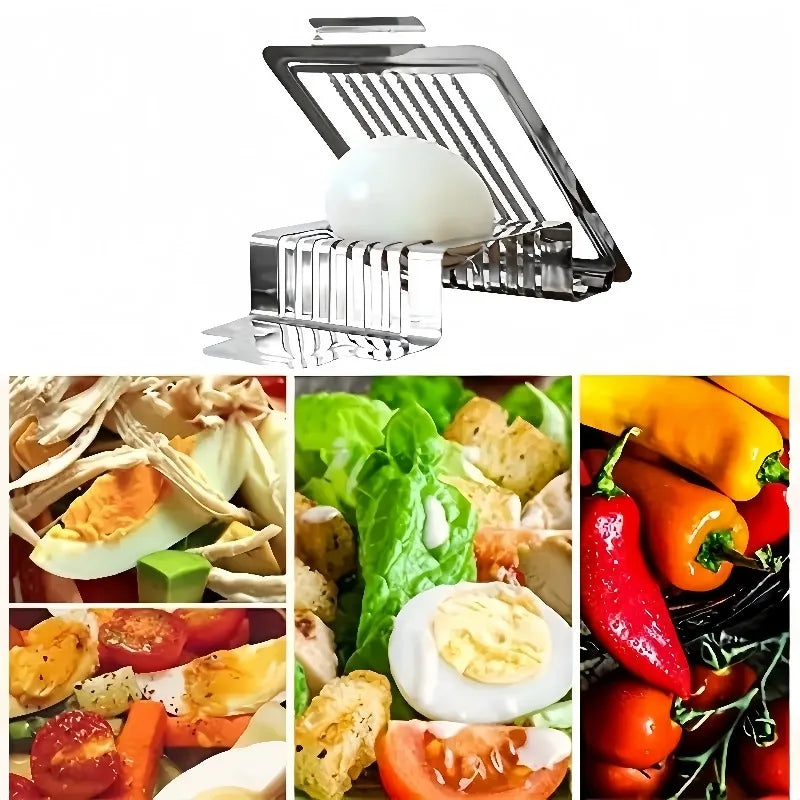 Multifunctional Stainless Steel Egg & Food Slicer Cutter Egg & Food Slicer Qme