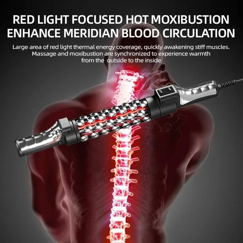 Vilnason Red Light Heated Massage Roller | 360° Rotating Body Massager Electric Massage Roller Qst
