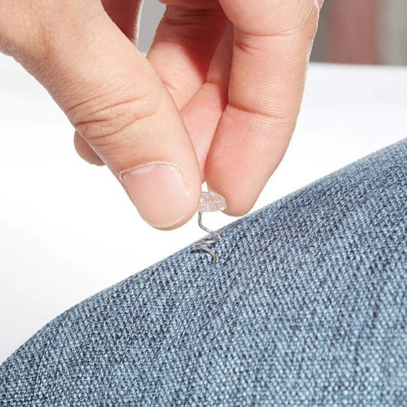 Twist Pins for Sofa Covers & Bed Sheets – 50 Pcs, No-Damage Furniture Cover Pins Qme