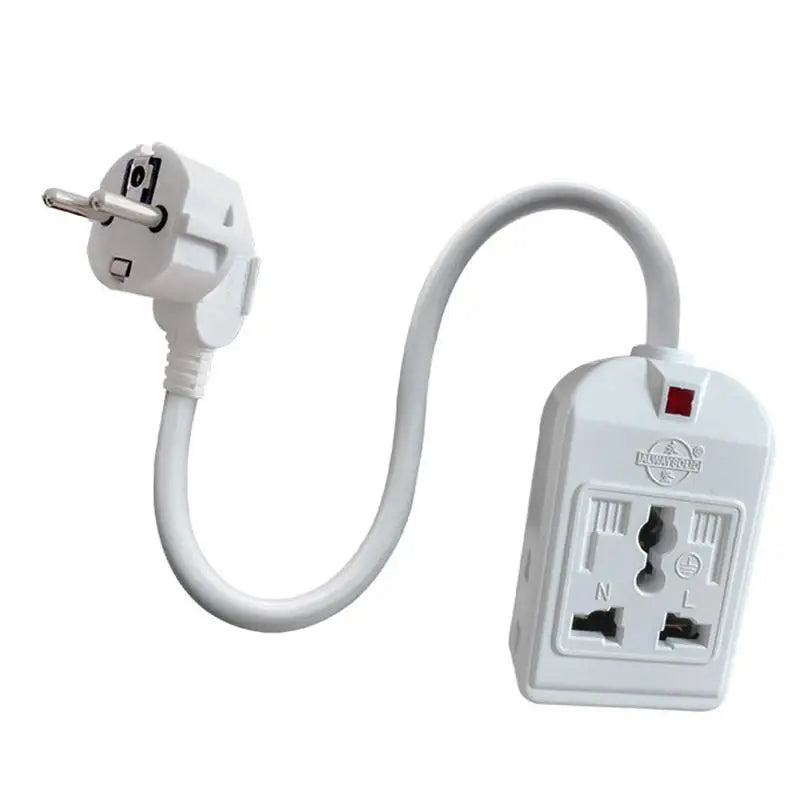 Schuko Power Strip 3-Outlet 7-Hole Extension Cord | Home Office Power Strip Extension Cord Qme