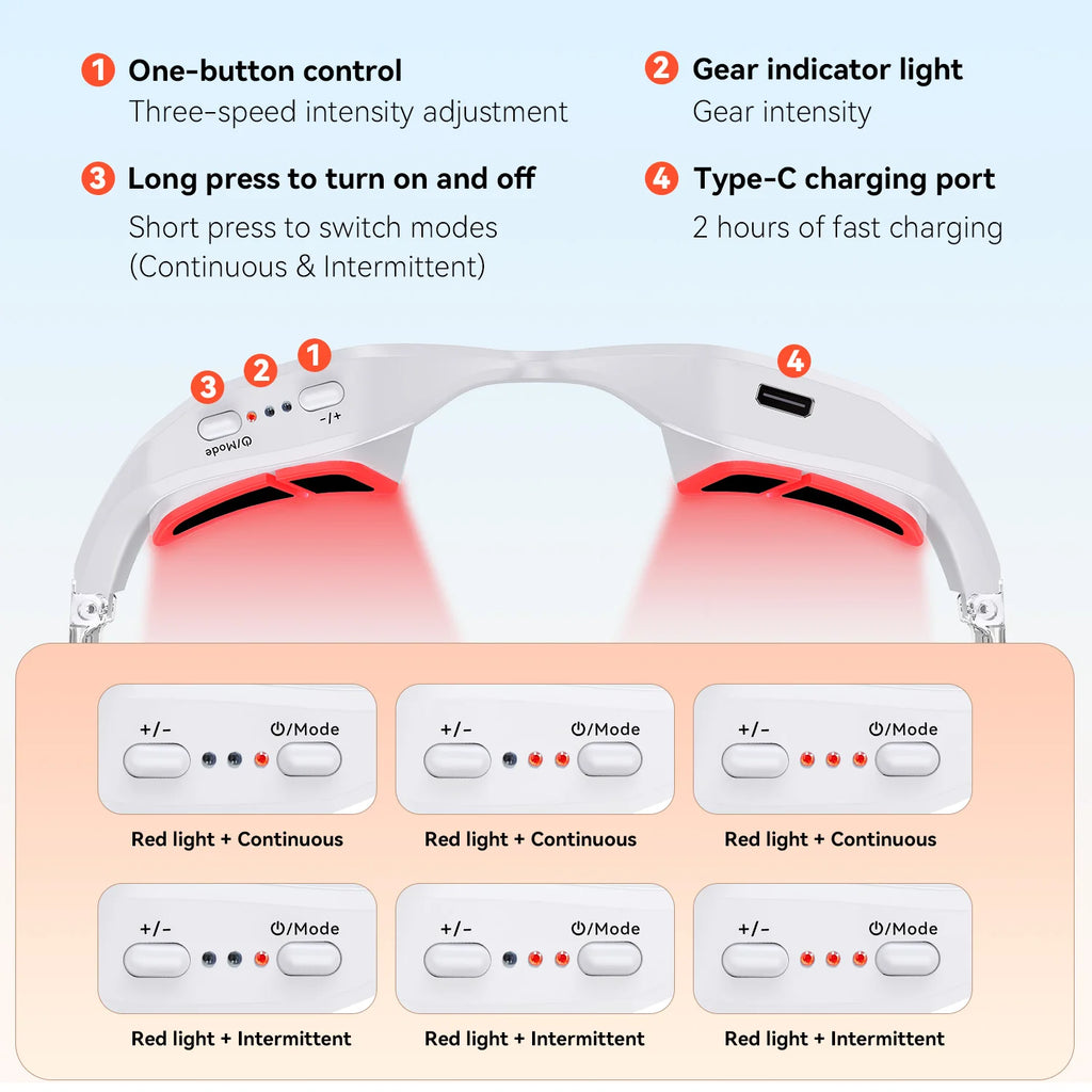 3D EMS Microcurrent Eye Massager – Red LED Beauty Device Eye Beauty Massager Qst