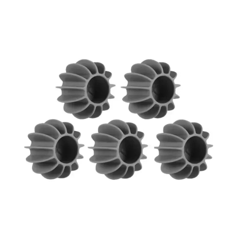 Silicone Laundry Ball – Reusable Pet & Cat Hair Remover Laundry Hair Remover Qst Gray 5pcs