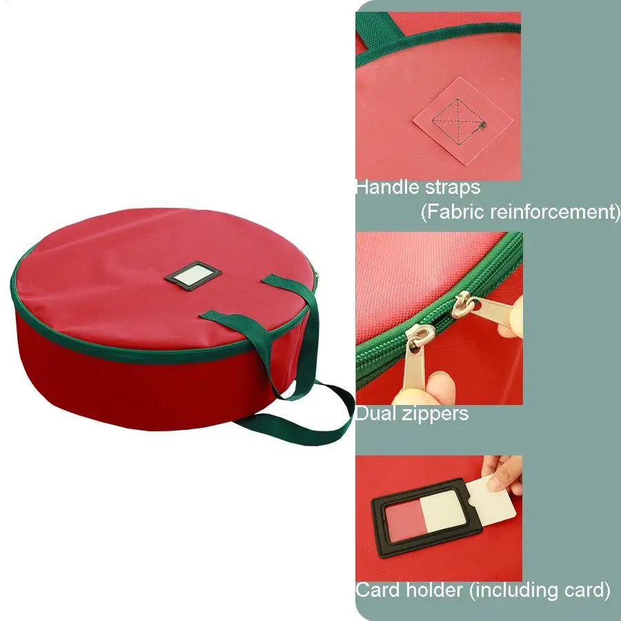 Wreath Storage Container – Dustproof Stackable 600D Oxford Bag Wreath Storage Bag Qme