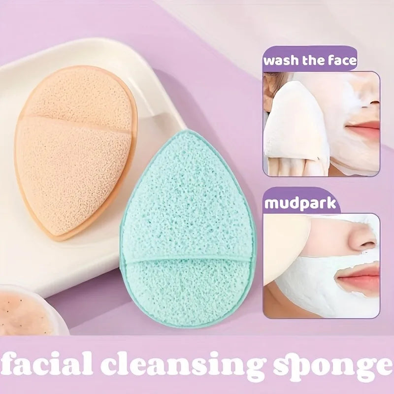 4-Pack Facial Exfoliating Glove Sponge – Reusable Deep Cleanser Facial Exfoliating Sponge Qme