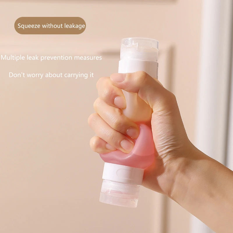 Refillable Silicone Travel Squeeze Bottles for Toiletries Travel Toiletry Bottles Qst