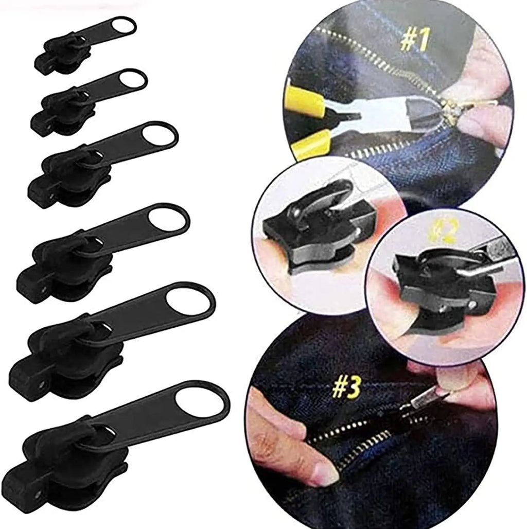 Universal Zipper Repair Kit – No-Sew Slider Replacement Zipper Repair Kit Qme
