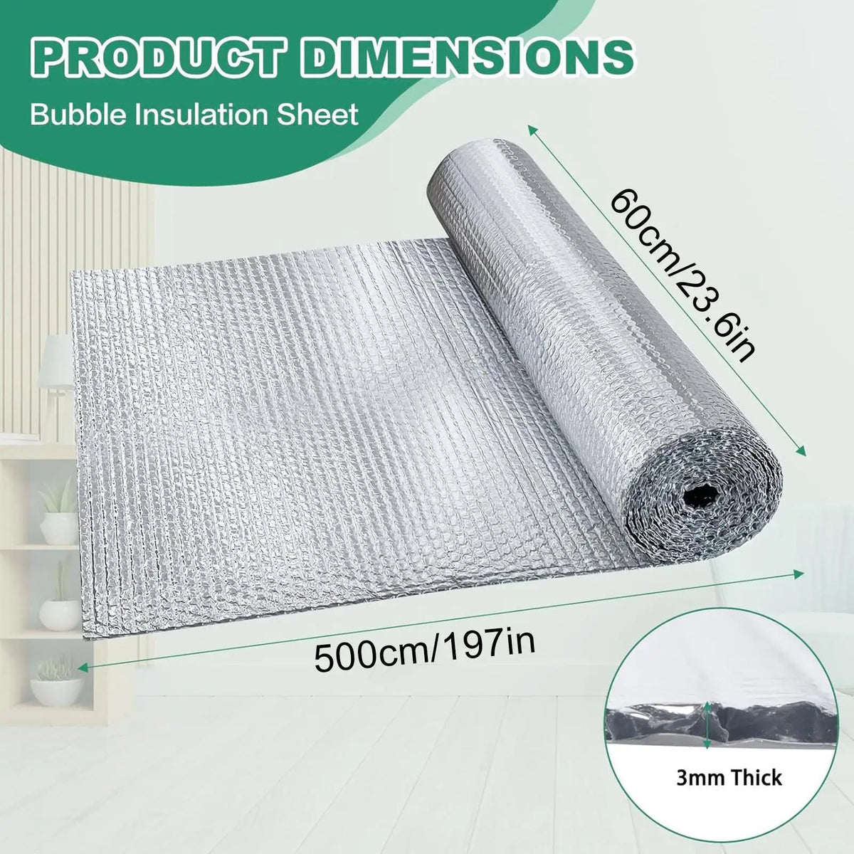Double Reflective Bubble Insulation Board – Aluminum Foil Roll Reflective Insulation Roll Qme