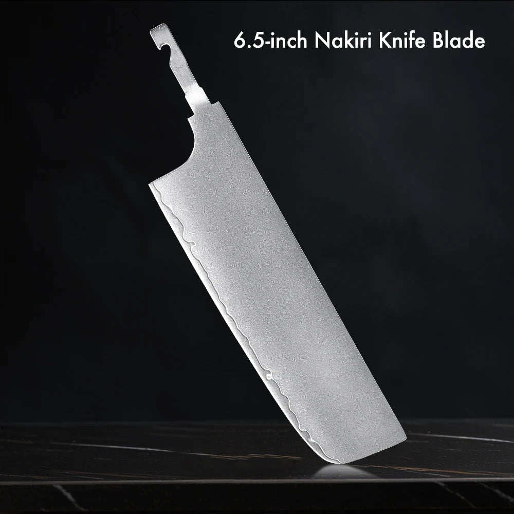 DASHWAY Japanese Hand Forged Blank Blade – DIY Kitchen Knife Blank Knife Blade Qst Nakiri Blade