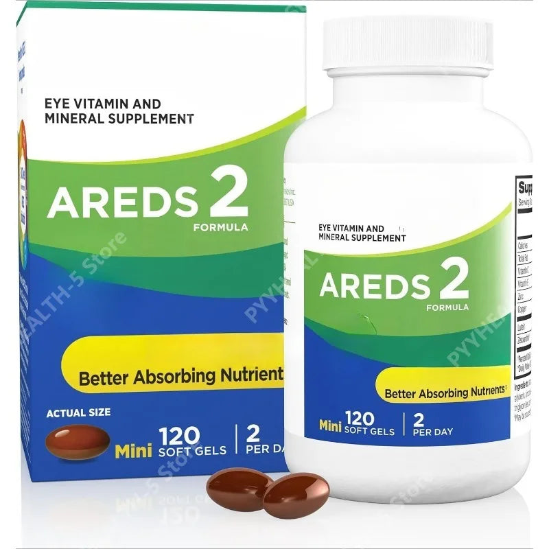 AREDS 2 Eye Vitamins – Lutein, Zeaxanthin, C, E, Zinc 120 Softgels Eye Vitamin Supplement Qst 120 Count(Pack of 1)