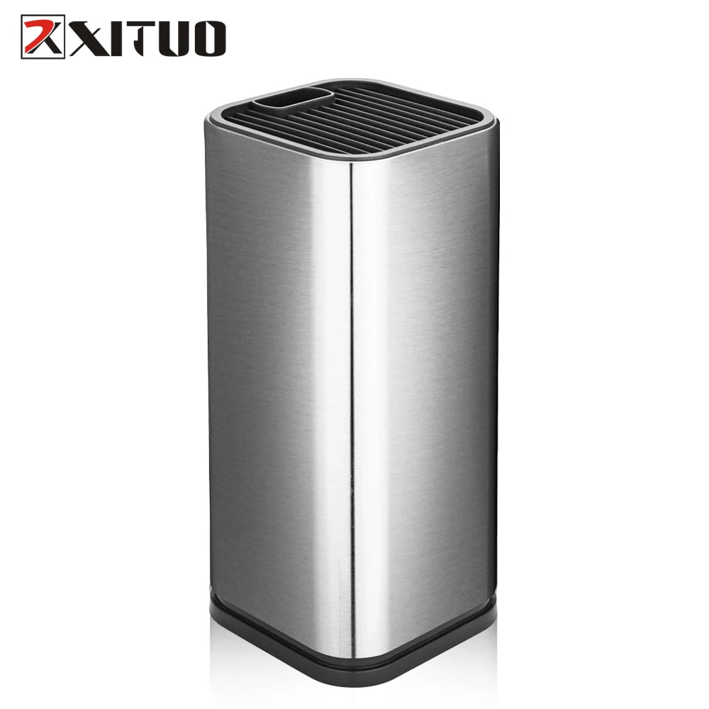 XITUO 15-Slot Stainless Steel Knife Block – Kitchen Holder Knife Block Qst DZ01
