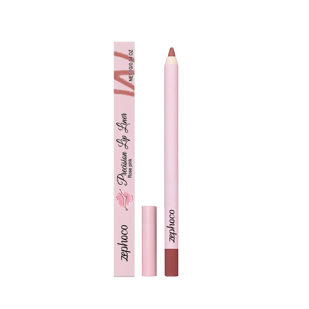 Zephoco Waterproof Matte Lip Liner – Nude, Rose & Pink Lip Liner Pencil Qst Rose Pink