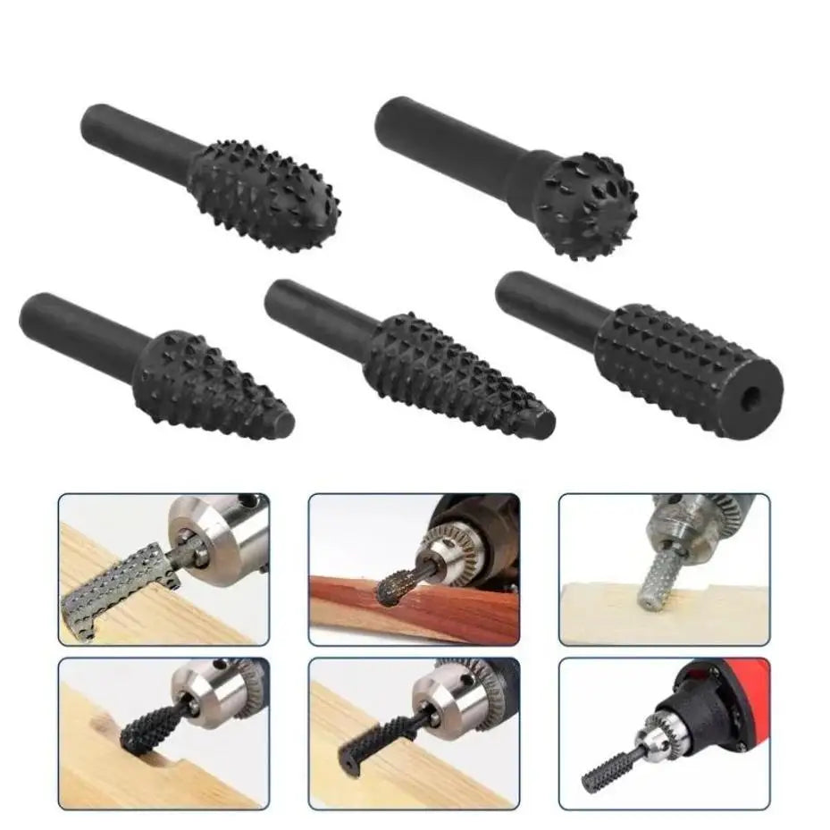 Electric Rotary Carving Files Set – Wood Carving & Polishing Bits Rotary Carving File Set Qme