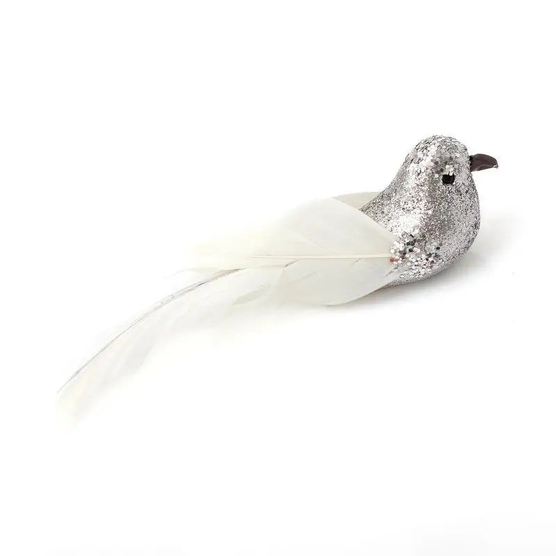 Glitter Artificial Bird Foam Feather Mini Models | DIY Craft Decor Decorative Bird Figurine Qme