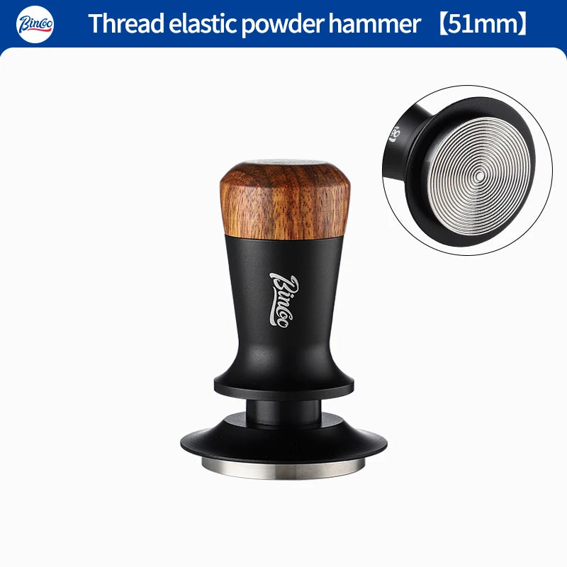 Bincoo Constant-Force Espresso Tamper 51/53/58mm Spring Level Espresso Tamper Qst 51mm Black China Mainland