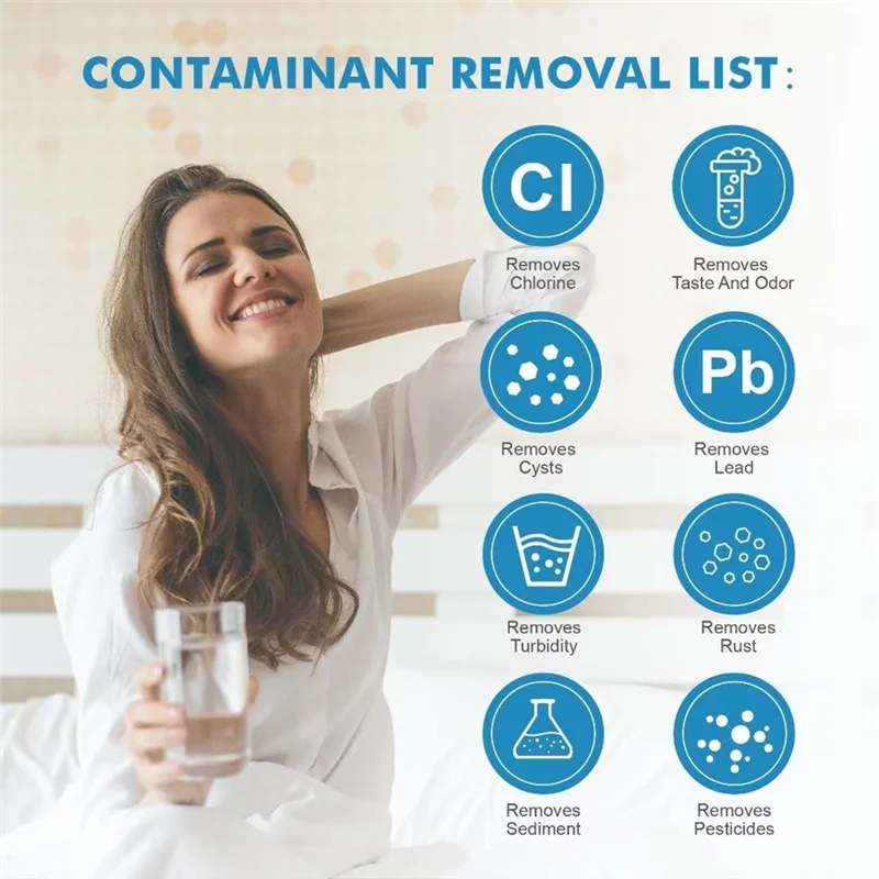 MiLESEEY B15C Refrigerator Water Filter Replacement Cartridge Refrigerator Water Filter Qst