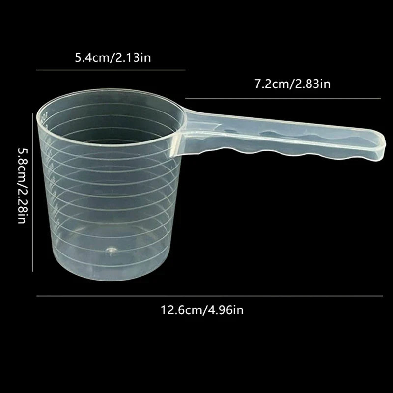 Transparent Pet Measuring Spoon with Scale – 50g/100ml Pet Food Measuring Spoon Qme onesize