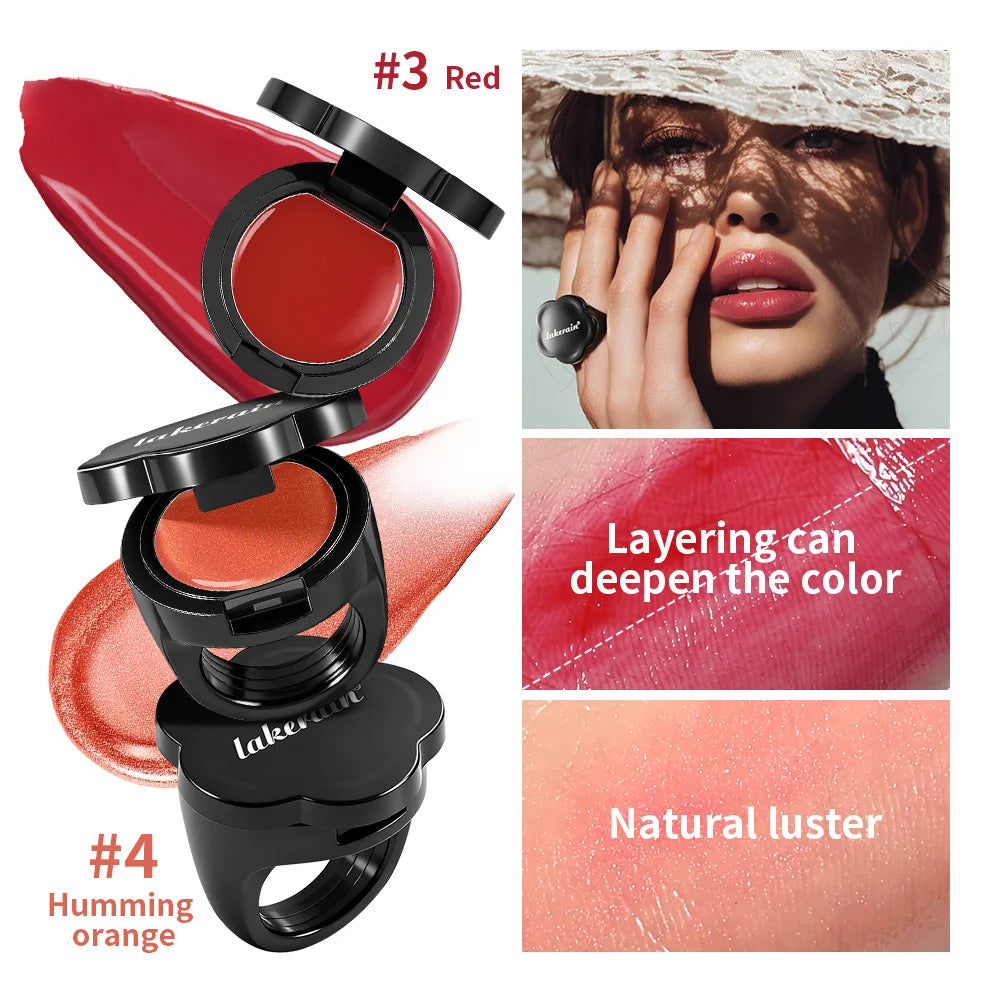 Lakerain Flower Lipstick – Tinted Moisturizing Blush Lip & Cheek Tinted Lip Blush Stick Qst