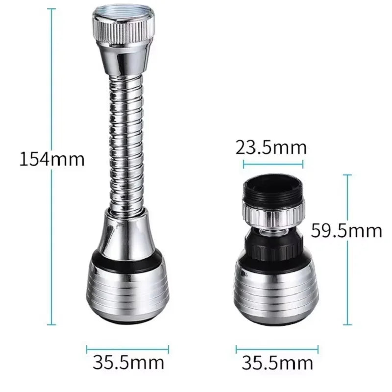 360° Dual Mode Faucet Aerator Extender – Water Saving Sprayer Faucet Aerator Extender Qst