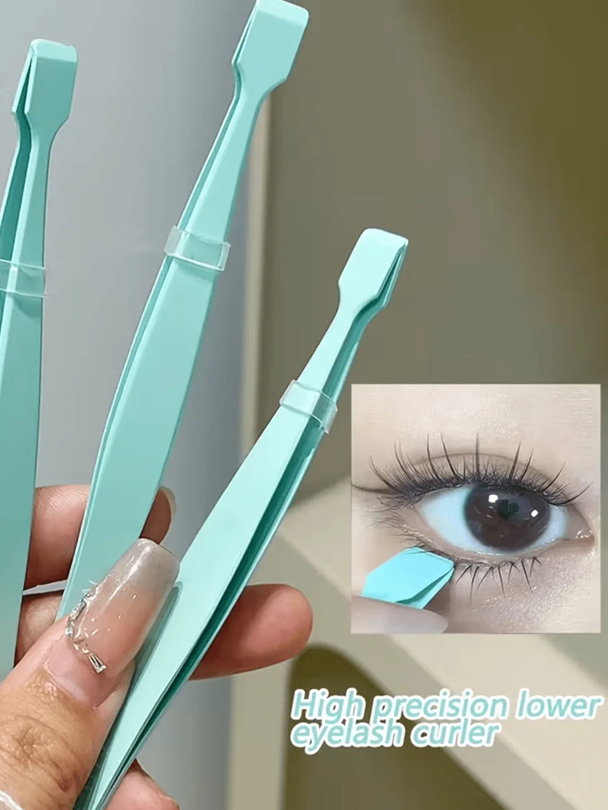 Professional Flat Head Eyelash Extension Tweezers | Qme Eyelash Tweezers Qme