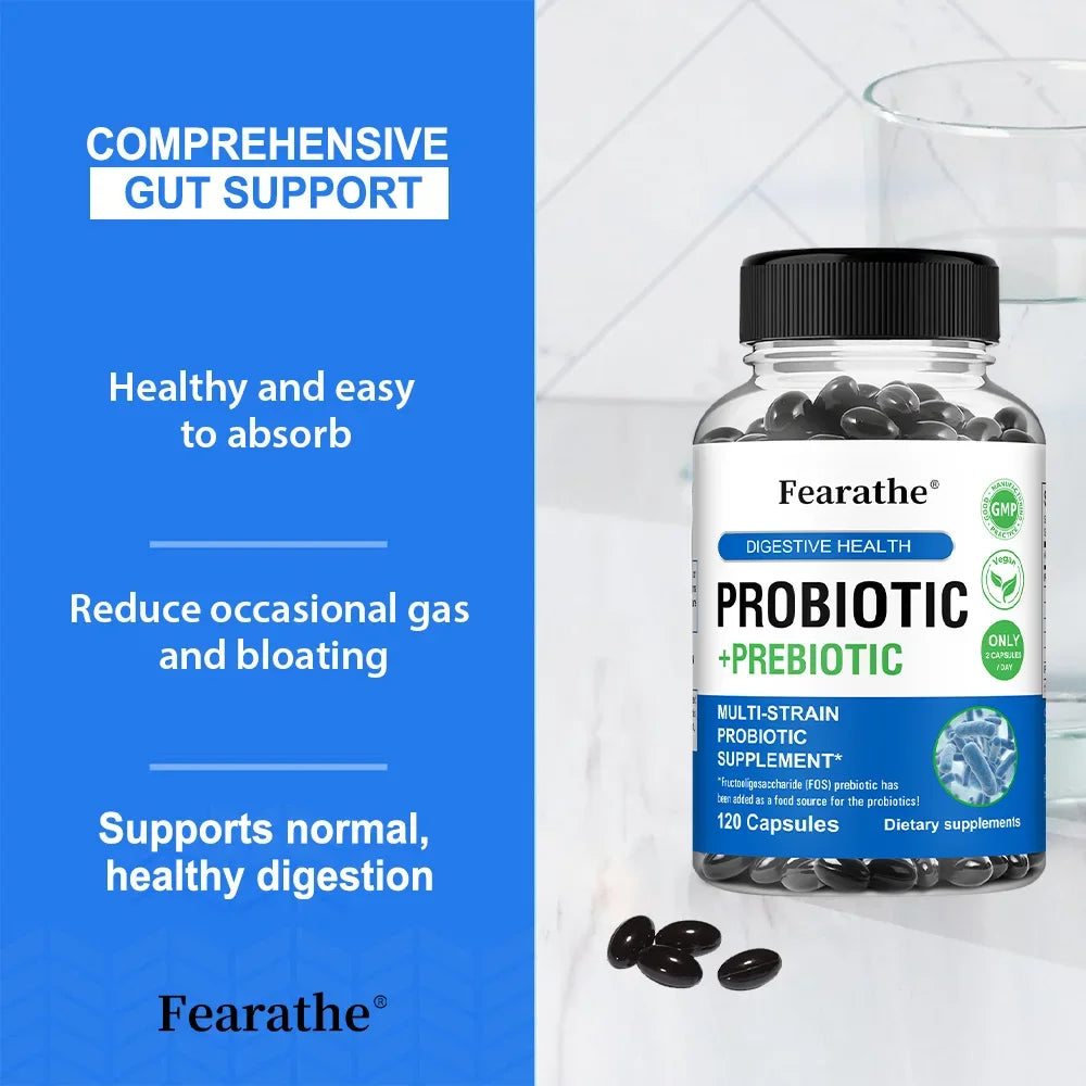 Probiotics & Prebiotics Capsules – Daily Gut Health Support Probiotic Supplement Qst