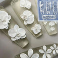 3D Silicone Orchid Flower Nail Mold – DIY Nail Art Template Silicone Nail Mold Qme Default Title