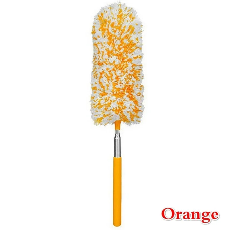 Telescopic Microfiber Electrostatic Duster – Extendable Handle Microfiber Duster Qme Orange