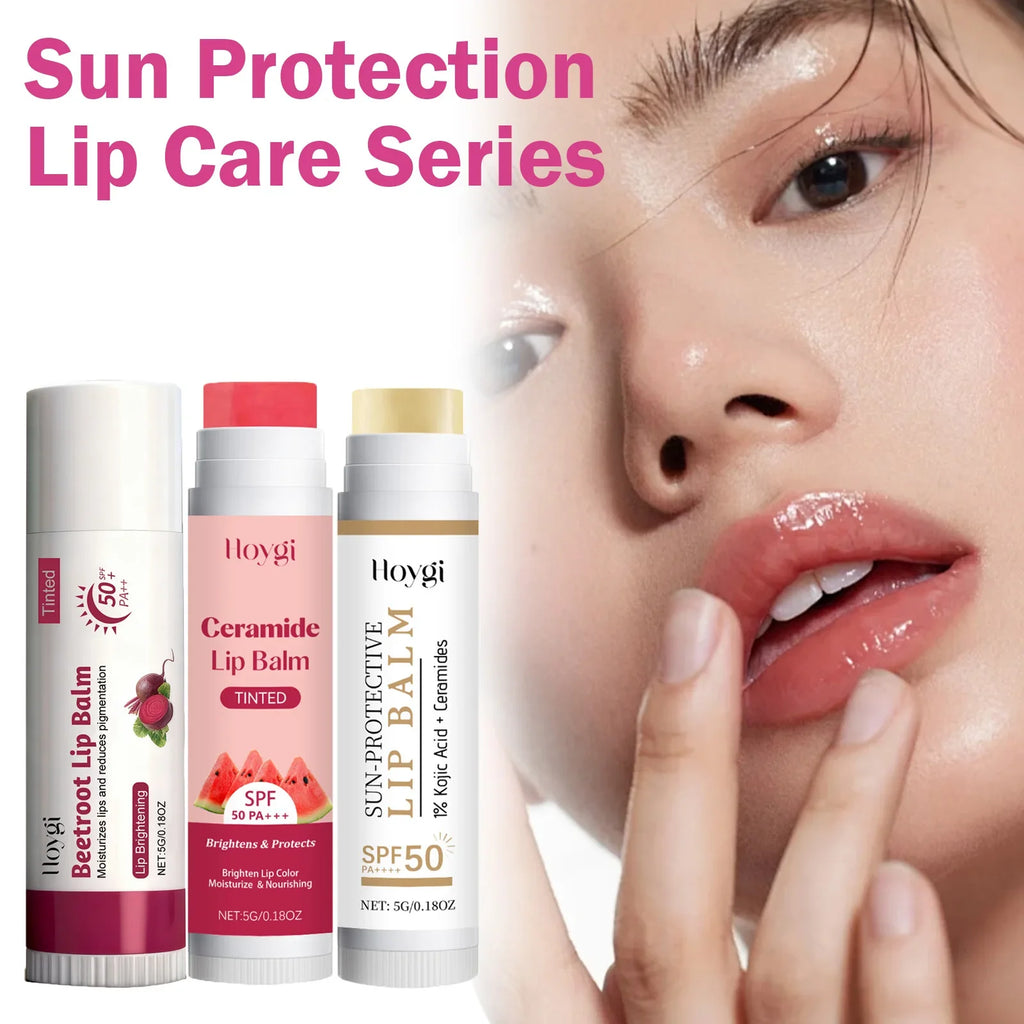 SPF 50+ Lip Balm | Beetroot, Kojic Acid & Ceramide Tinted Balm Tinted SPF Lip Balm Qme