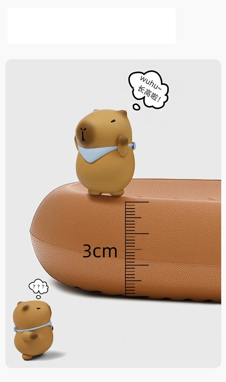 Women's Novelty Bear Platform Slides – 3.5cm EVA Summer Slippers Platform Slides Qst