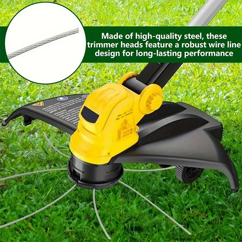 Steel Wire Grass Trimmer Head – Universal Replacement, Alloy Steel Trimmer Head Replacement Qme