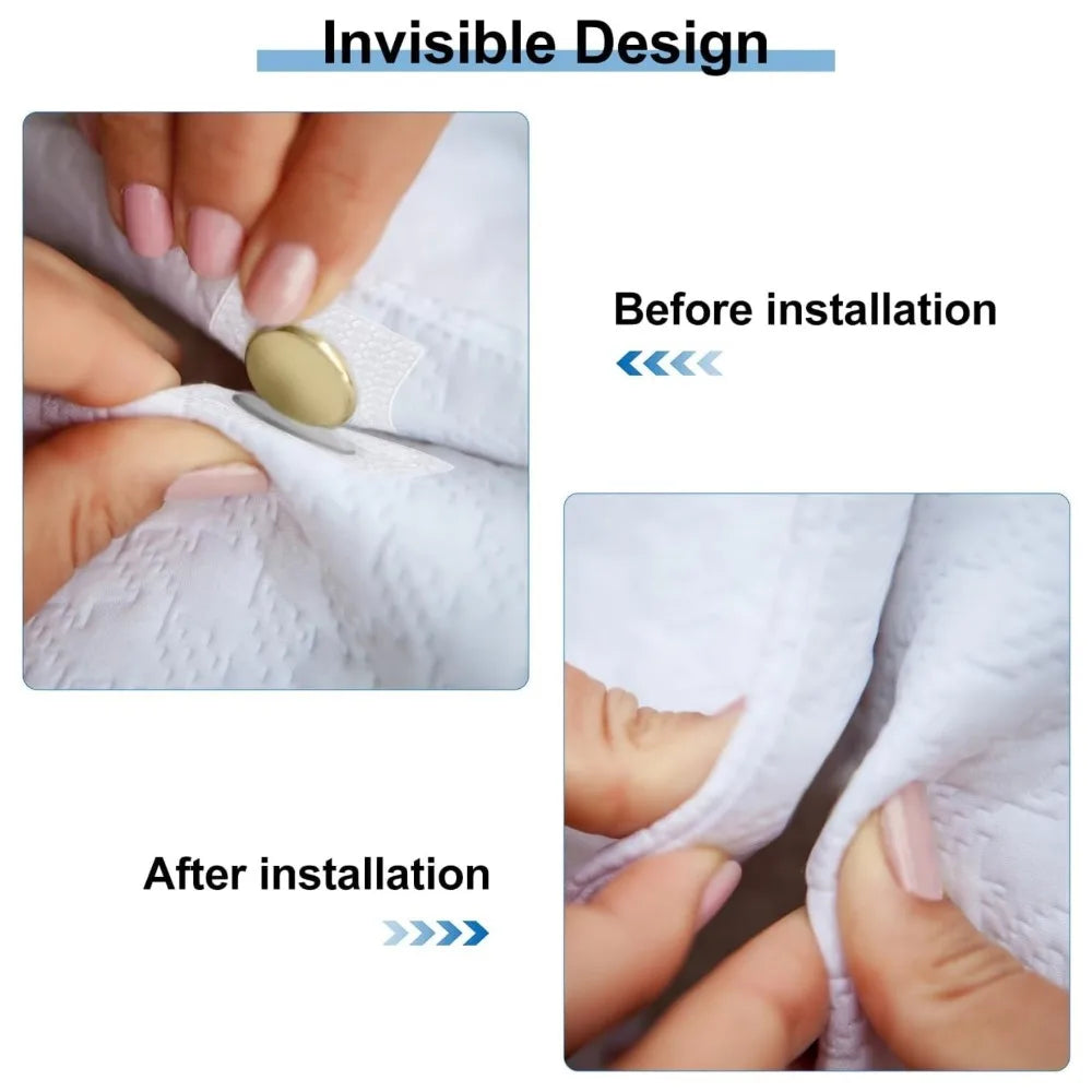 Invisible Magnetic Snap Buttons Hidden Fasteners for Sewing Magnetic Snap Fastener Qme